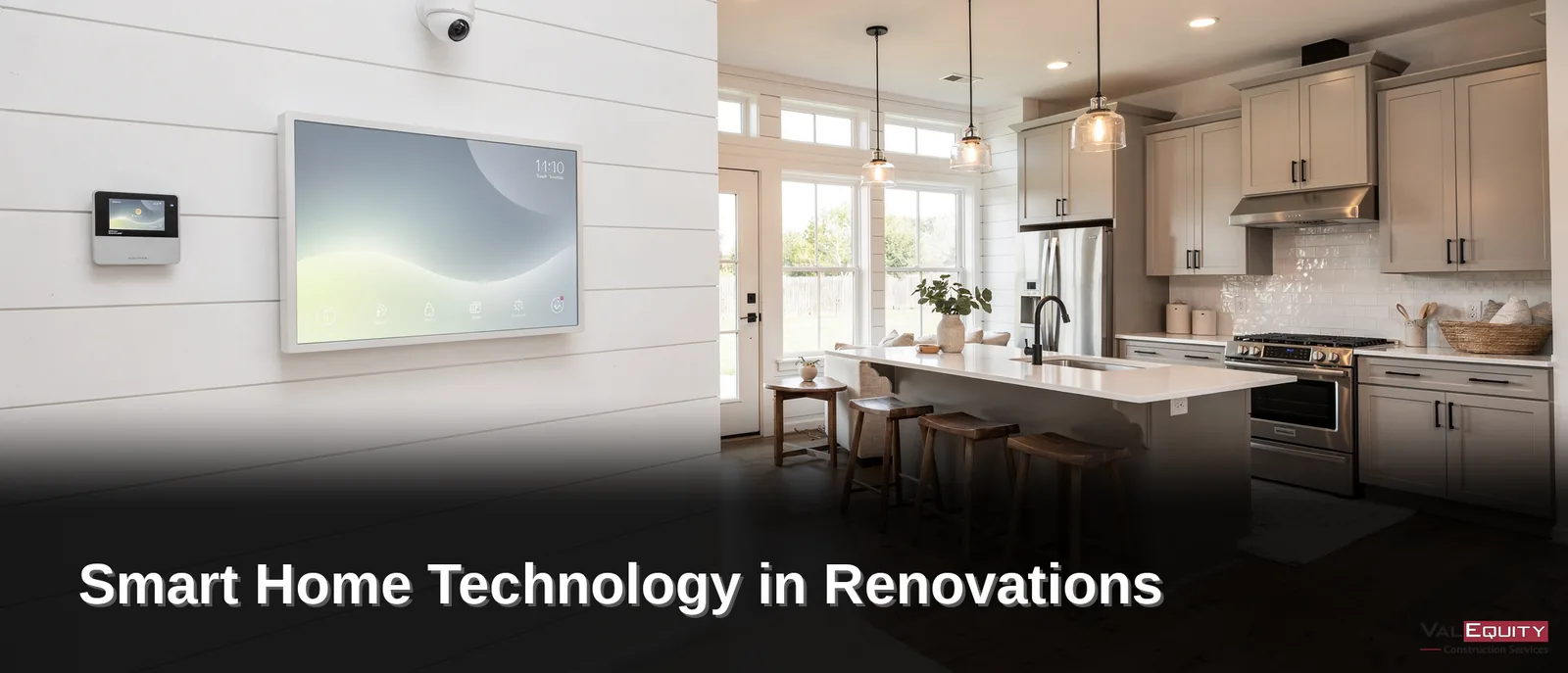 Smart Home Technology in Renovations increases convenience by letting homeowners control lighting, temperature, and security