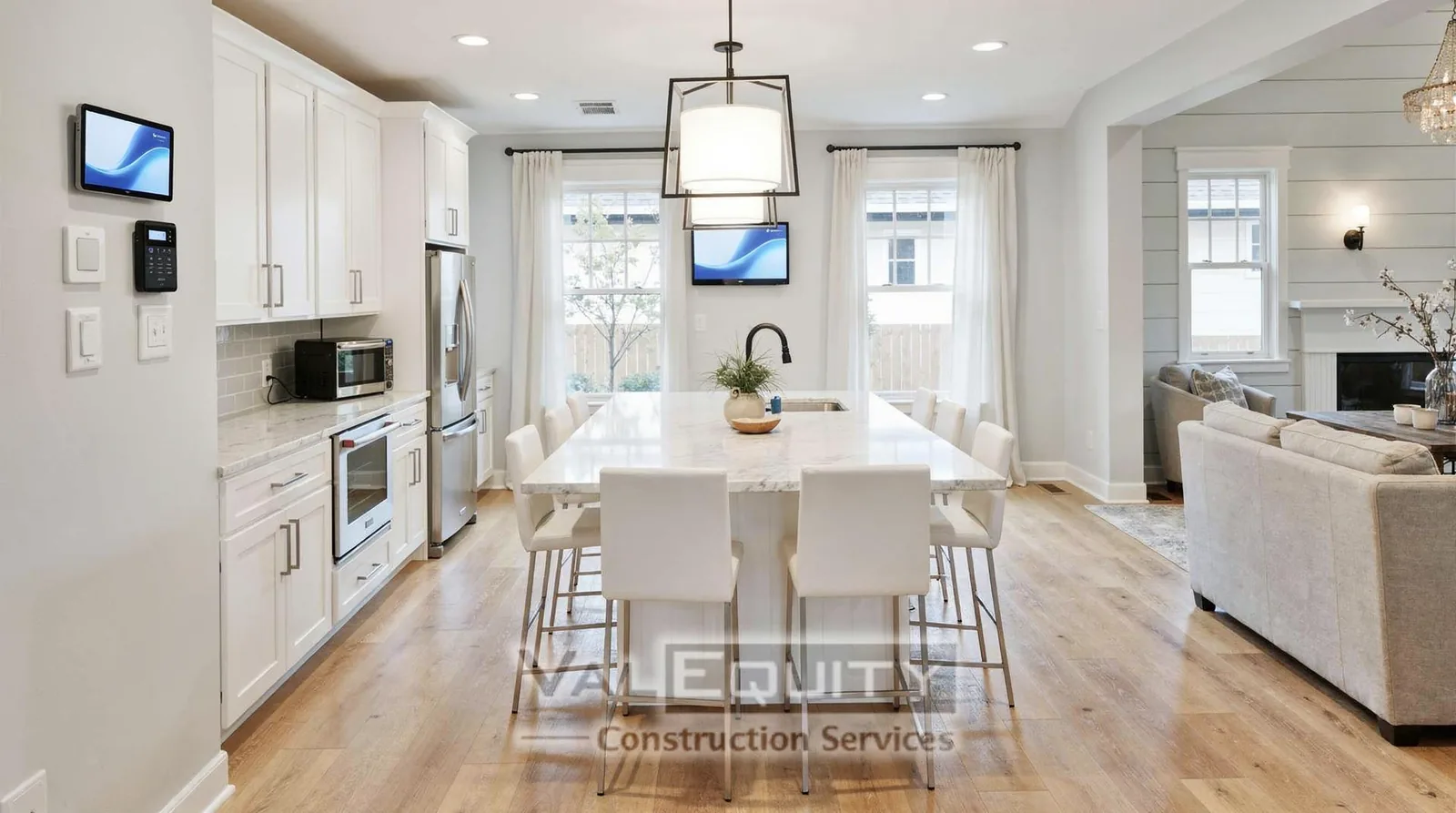 Modern remodels increasingly incorporate intelligent plumbing, smart lighting, HVAC, home security, and connected appliances
